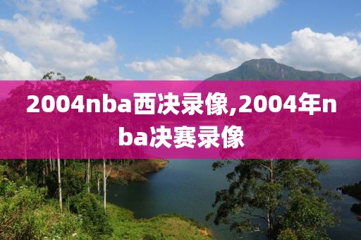 2004nba西决录像,2004年nba决赛录像