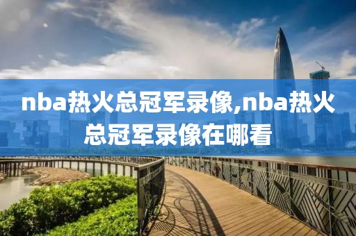 nba热火总冠军录像,nba热火总冠军录像在哪看