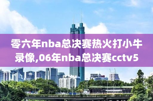 零六年nba总决赛热火打小牛录像,06年nba总决赛cctv5