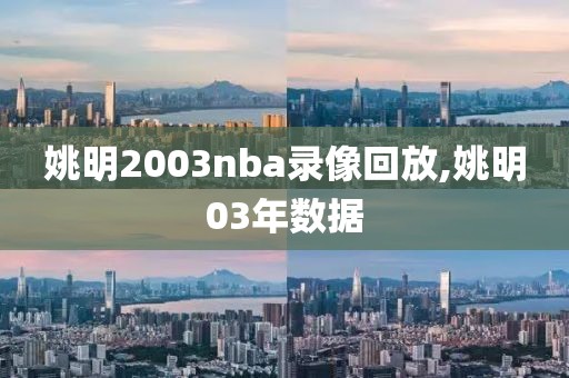 姚明2003nba录像回放,姚明03年数据