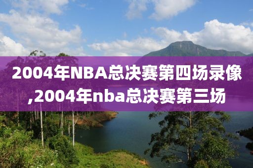 2004年NBA总决赛第四场录像,2004年nba总决赛第三场