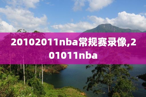 20102011nba常规赛录像,201011nba