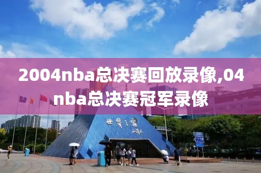 2004nba总决赛回放录像,04nba总决赛冠军录像