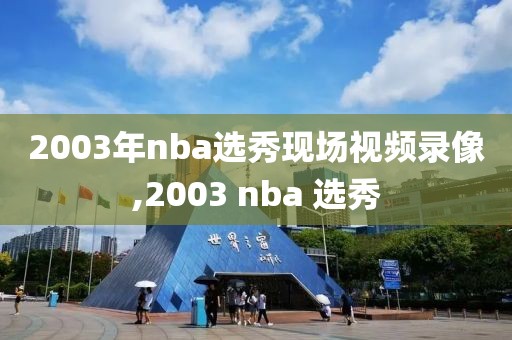 2003年nba选秀现场视频录像,2003 nba 选秀