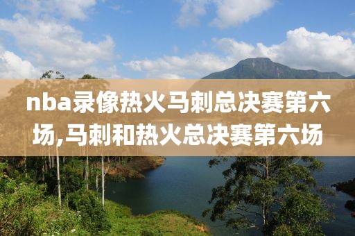 nba录像热火马刺总决赛第六场,马刺和热火总决赛第六场