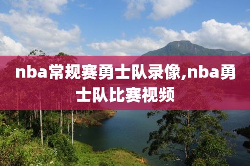 nba常规赛勇士队录像,nba勇士队比赛视频