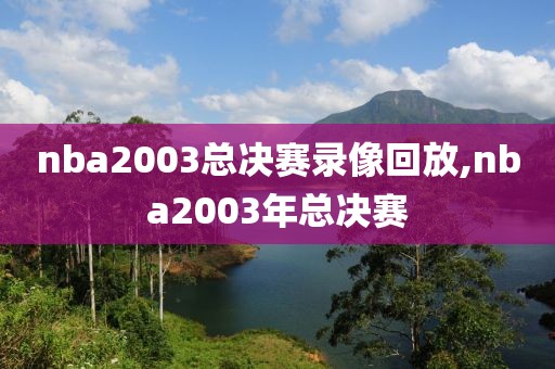 nba2003总决赛录像回放,nba2003年总决赛