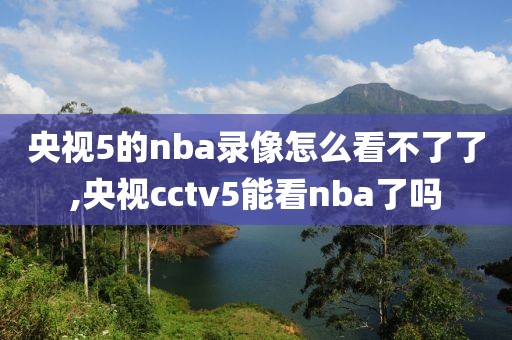 央视5的nba录像怎么看不了了,央视cctv5能看nba了吗