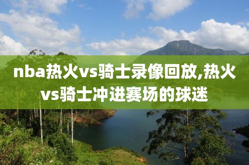 nba热火vs骑士录像回放,热火vs骑士冲进赛场的球迷