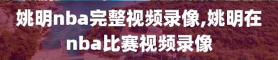 姚明nba完整视频录像,姚明在nba比赛视频录像