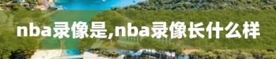 nba录像是,nba录像长什么样