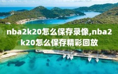 nba2k20怎么保存录像,nba2k20怎么保存精彩回放