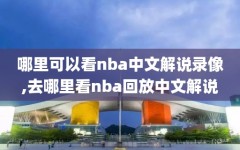 哪里可以看nba中文解说录像,去哪里看nba回放中文解说