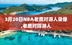 3月20日NBA老鹰对湖人录像,老鹰对阵湖人