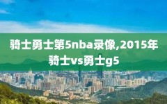 骑士勇士第5nba录像,2015年骑士vs勇士g5