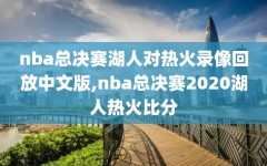 nba总决赛湖人对热火录像回放中文版,nba总决赛2020湖人热火比分