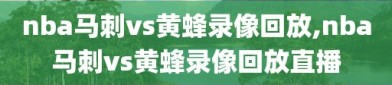 nba马刺vs黄蜂录像回放,nba马刺vs黄蜂录像回放直播