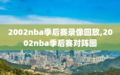 2002nba季后赛录像回放,2002nba季后赛对阵图