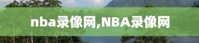 nba录像网,NBA录像网