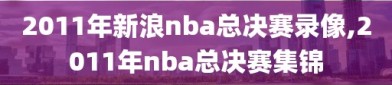 2011年新浪nba总决赛录像,2011年nba总决赛集锦