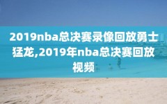 2019nba总决赛录像回放勇士猛龙,2019年nba总决赛回放视频