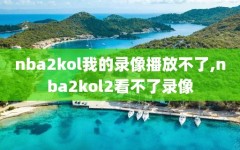 nba2kol我的录像播放不了,nba2kol2看不了录像