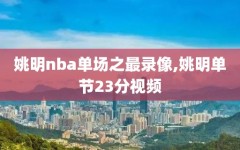 姚明nba单场之最录像,姚明单节23分视频