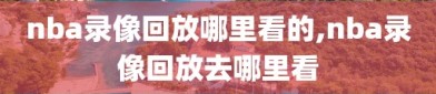 nba录像回放哪里看的,nba录像回放去哪里看