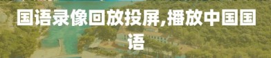 国语录像回放投屏,播放中国国语