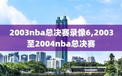 2003nba总决赛录像6,2003至2004nba总决赛