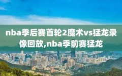 nba季后赛首轮2魔术vs猛龙录像回放,nba季前赛猛龙