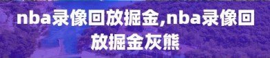 nba录像回放掘金,nba录像回放掘金灰熊