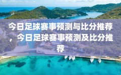 今日足球赛事预测与比分推荐，今日足球赛事预测及比分推荐