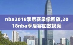 nba2018季后赛录像回放,2018nba季后赛回放视频