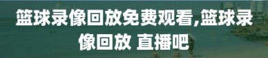 篮球录像回放免费观看,篮球录像回放 直播吧