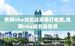 姚明nba成名战录像打老鹰,姚明nba成名战视频