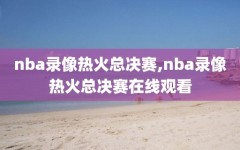 nba录像热火总决赛,nba录像热火总决赛在线观看