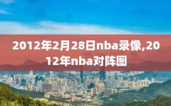 2012年2月28日nba录像,2012年nba对阵图