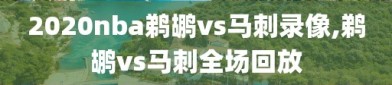 2020nba鹈鹕vs马刺录像,鹈鹕vs马刺全场回放