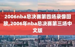 2006nba总决赛第四场录像回放,2006年nba总决赛第三场中文版