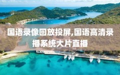 国语录像回放投屏,国语高清录播系统大片直播