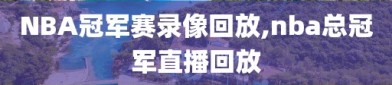 NBA冠军赛录像回放,nba总冠军直播回放