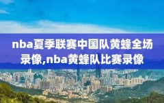 nba夏季联赛中国队黄蜂全场录像,nba黄蜂队比赛录像