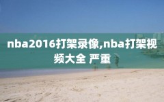 nba2016打架录像,nba打架视频大全 严重