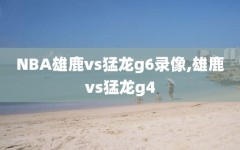 NBA雄鹿vs猛龙g6录像,雄鹿vs猛龙g4