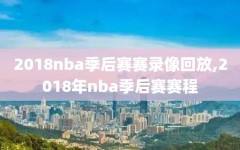 2018nba季后赛赛录像回放,2018年nba季后赛赛程