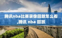 腾讯nba比赛录像回放怎么看,腾讯 nba 回放