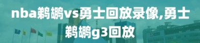 nba鹈鹕vs勇士回放录像,勇士鹈鹕g3回放