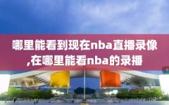 哪里能看到现在nba直播录像,在哪里能看nba的录播