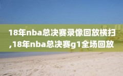 18年nba总决赛录像回放横扫,18年nba总决赛g1全场回放